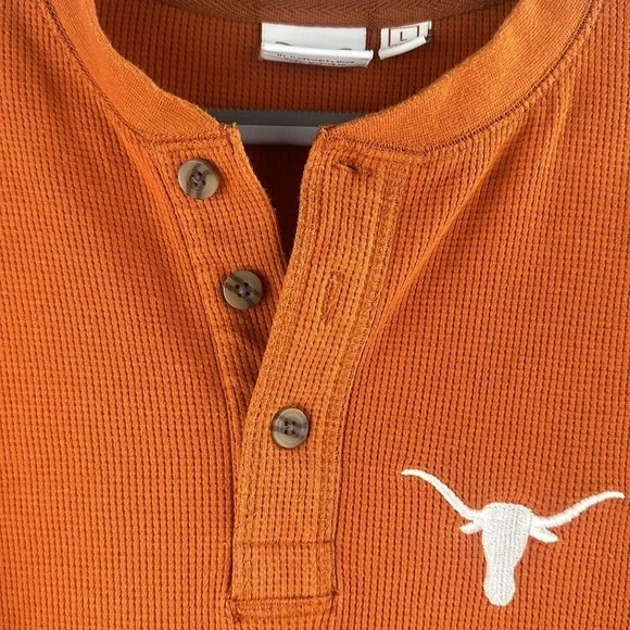 Texas Longhorn Waffle Knit Thermal Long Sleeve Shirt - Picture 4 of 8